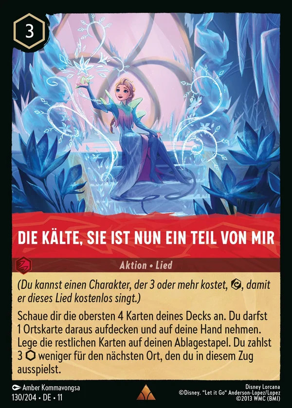 Die Kälte, sie ist nun ein Teil von mir — Disney Lorcana Aktion card from Winterspell