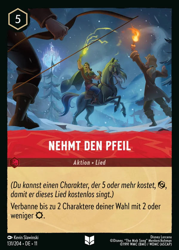 Nehmt den Pfeil — Disney Lorcana Aktion card from Winterspell