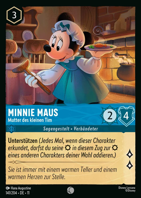 Minnie Maus - Mutter des kleinen Tim — Disney Lorcana Charakter card from Winterspell