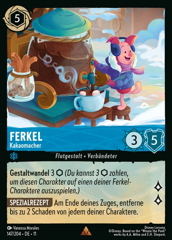 Ferkel - Kakaomacher — Disney Lorcana Charakter card from Winterspell