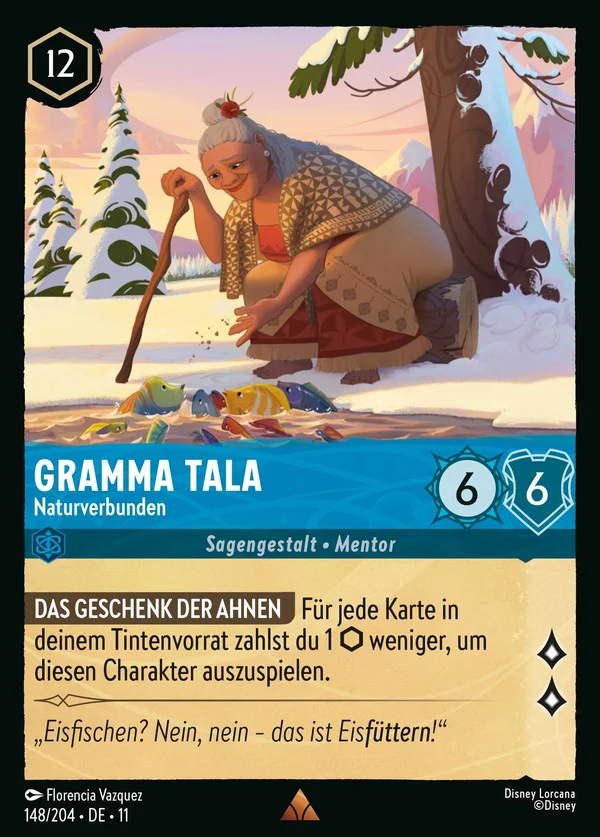 Gramma Tala - Naturverbunden — Disney Lorcana Charakter card from Winterspell