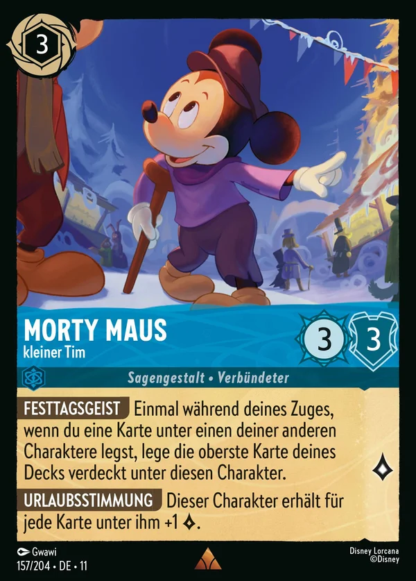 Morty Maus - kleiner Tim — Disney Lorcana Charakter card from Winterspell