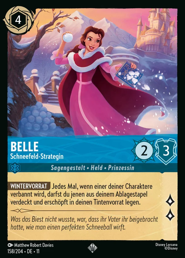 Belle - Schneefeld-Strategin — Disney Lorcana Charakter card from Winterspell
