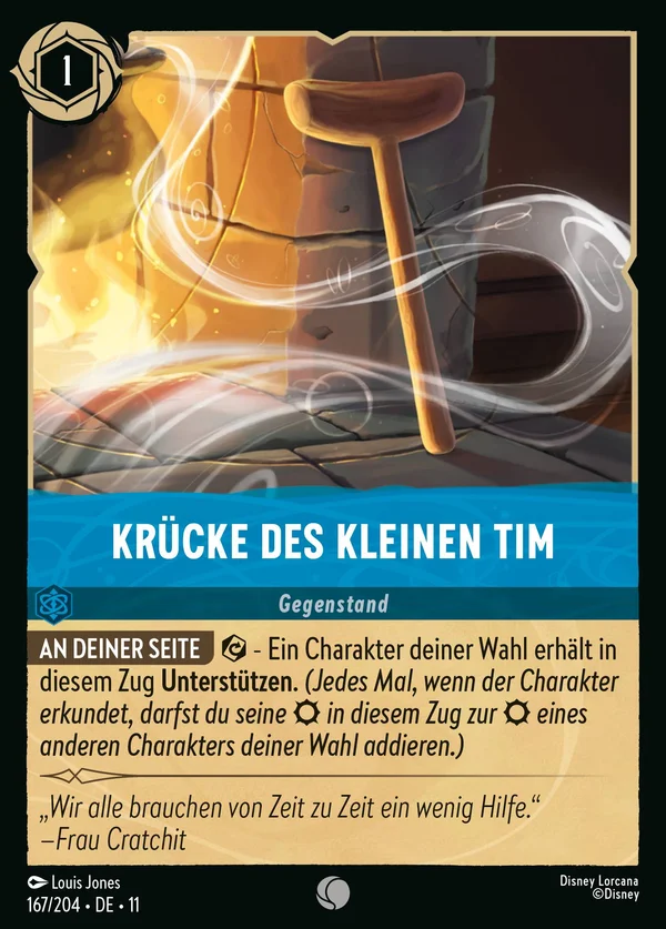 Krücke des kleinen Tim — Disney Lorcana Gegenstand card from Winterspell