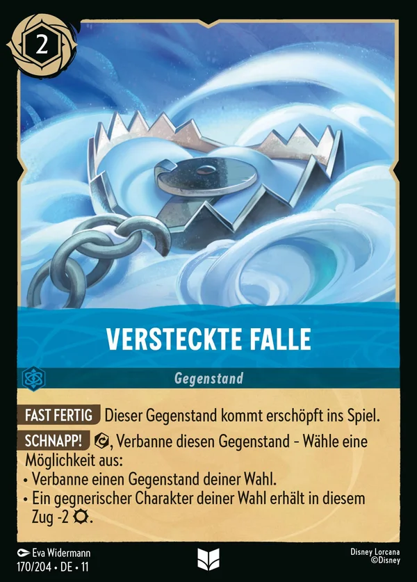 Versteckte Falle — Disney Lorcana Gegenstand card from Winterspell