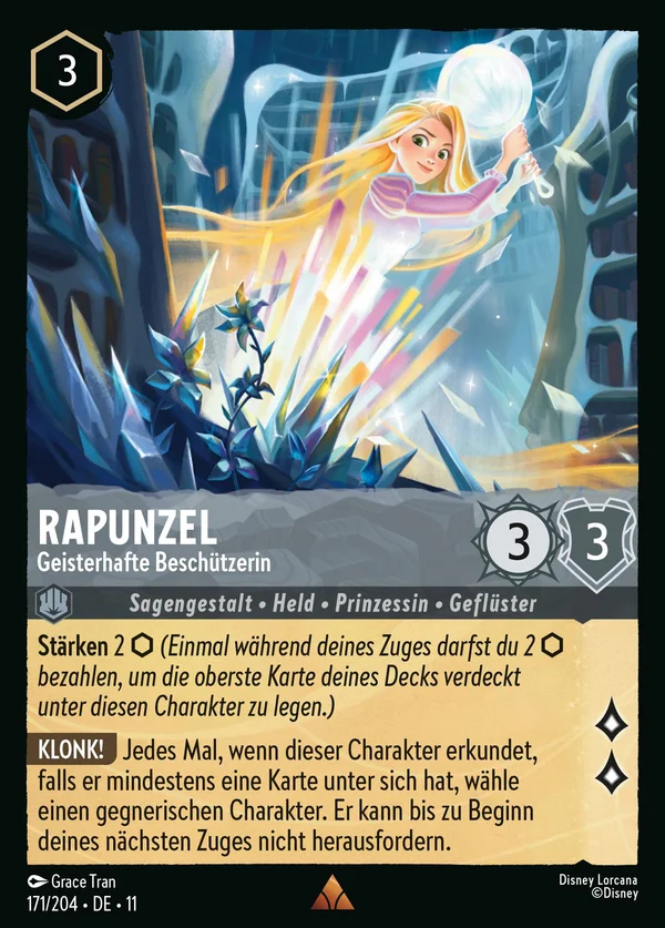 Rapunzel - Geisterhafte Beschützerin — Disney Lorcana Charakter card from Winterspell