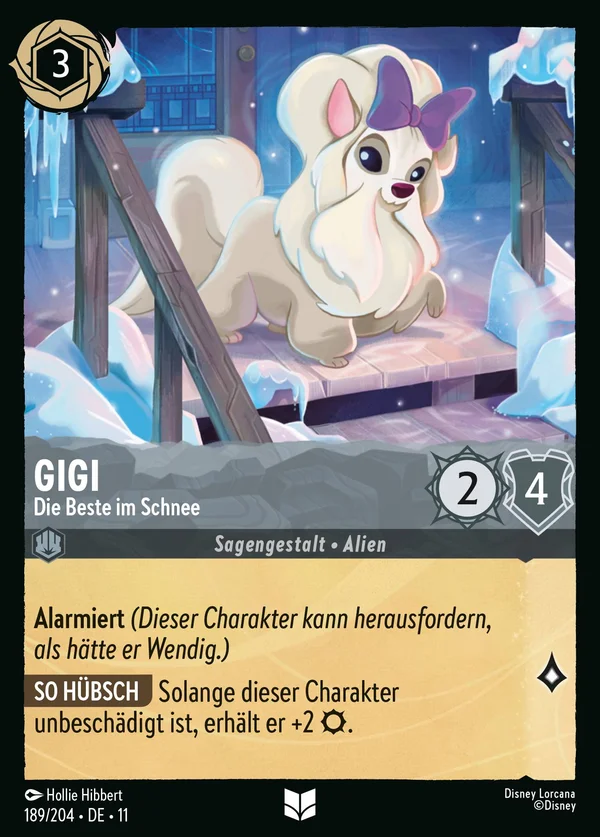 Gigi - Die Beste im Schnee — Disney Lorcana Charakter card from Winterspell