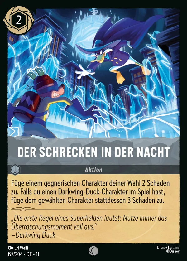 Der Schrecken in der Nacht — Disney Lorcana Aktion card from Winterspell