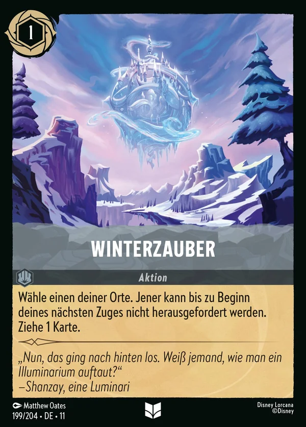 Winterzauber — Disney Lorcana Aktion card from Winterspell