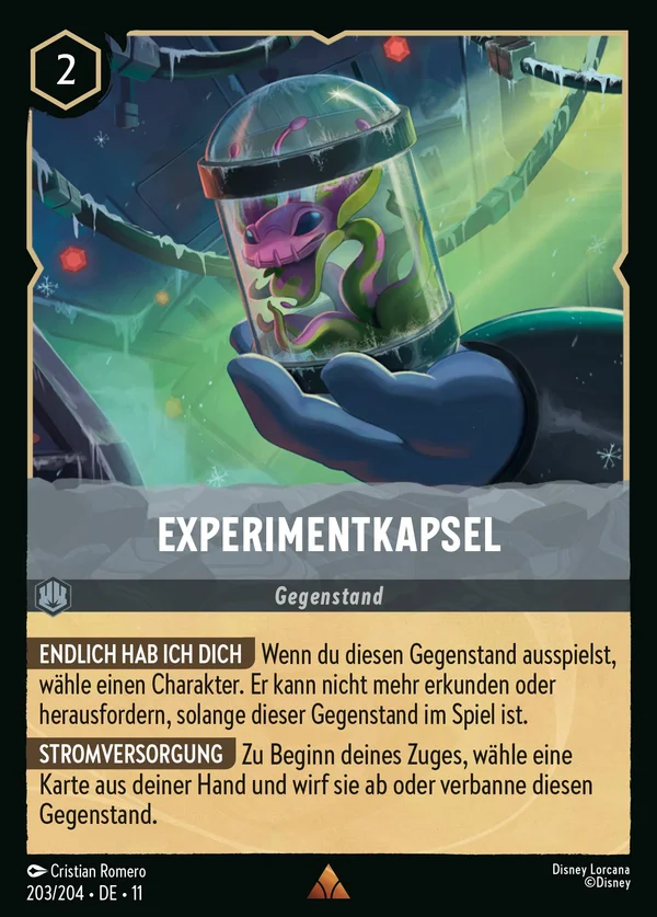 Experimentkapsel — Disney Lorcana Gegenstand card from Winterspell