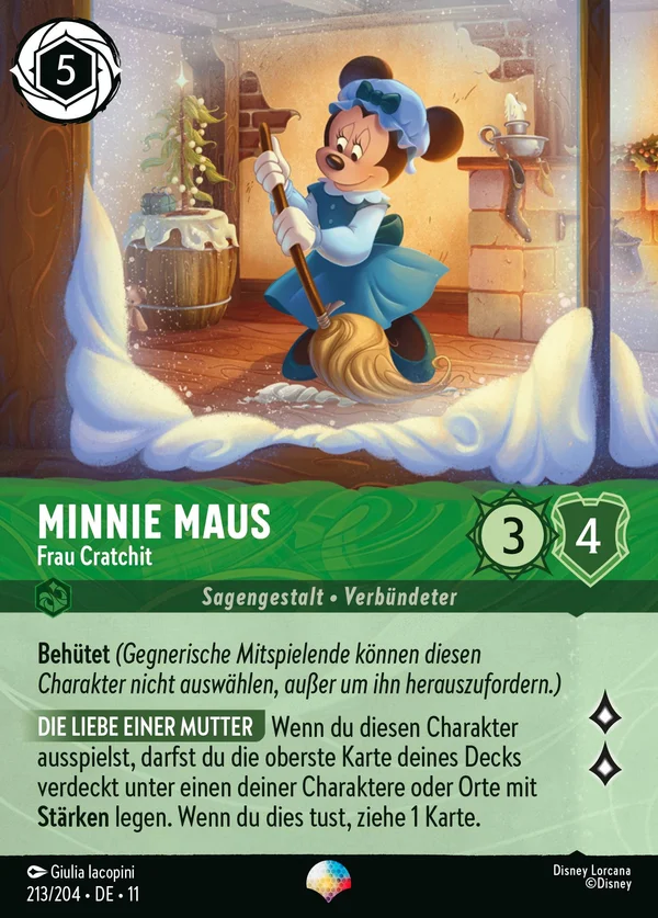 Minnie Maus - Frau Cratchit — Disney Lorcana Charakter card from Winterspell