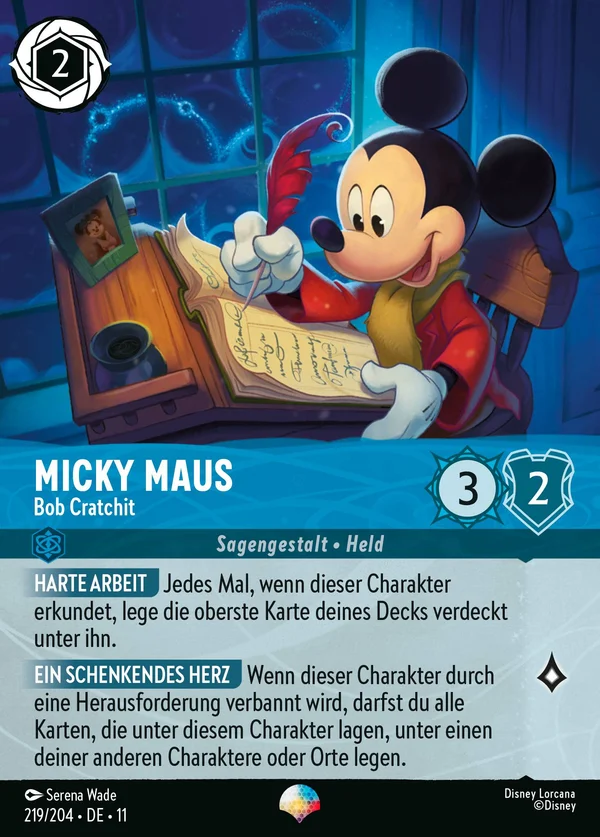 Micky Maus - Bob Cratchit — Disney Lorcana Charakter card from Winterspell