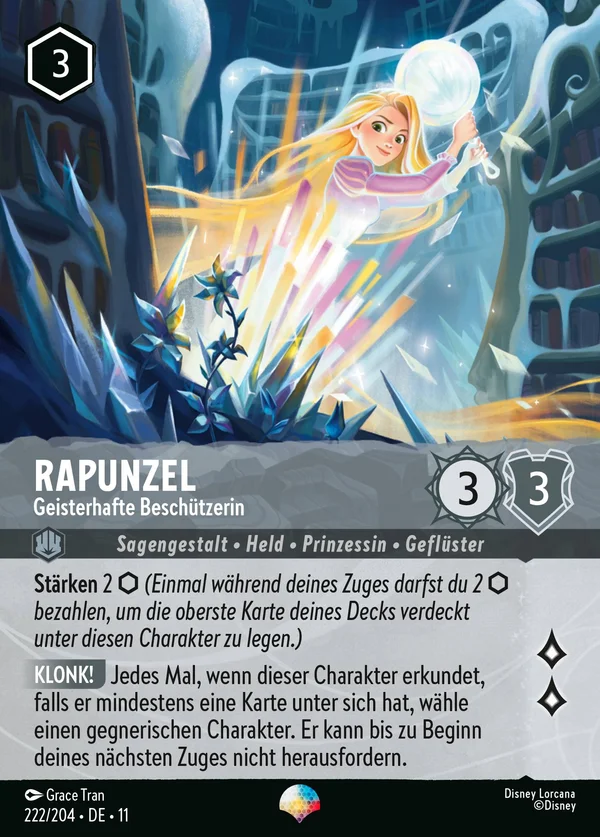 Rapunzel - Geisterhafte Beschützerin — Disney Lorcana Charakter card from Winterspell