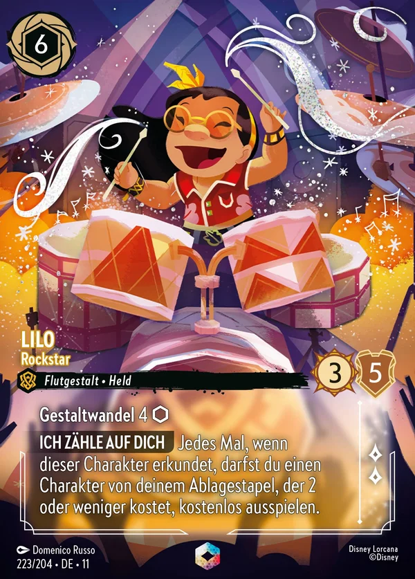 Lilo - Rockstar — Disney Lorcana Charakter card from Winterspell