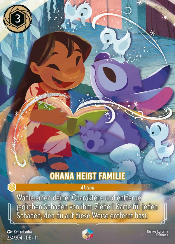 Ohana heißt Familie — Disney Lorcana Aktion card from Winterspell