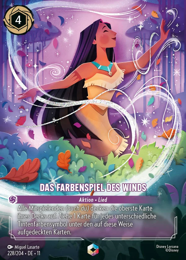 Das Farbenspiel des Winds — Disney Lorcana Aktion card from Winterspell