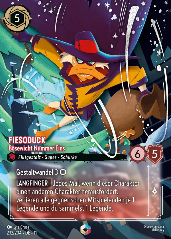 Fiesoduck - Bösewicht Nummer Eins — Disney Lorcana Charakter card from Winterspell