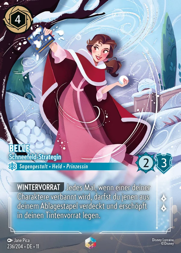Belle - Schneefeld-Strategin — Disney Lorcana Charakter card from Winterspell