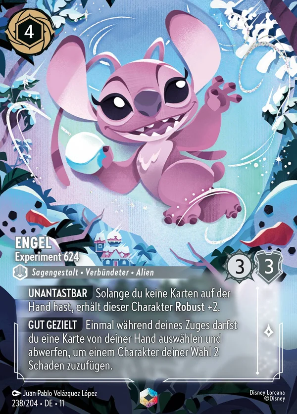 Engel - Experiment 624 — Disney Lorcana Charakter card from Winterspell
