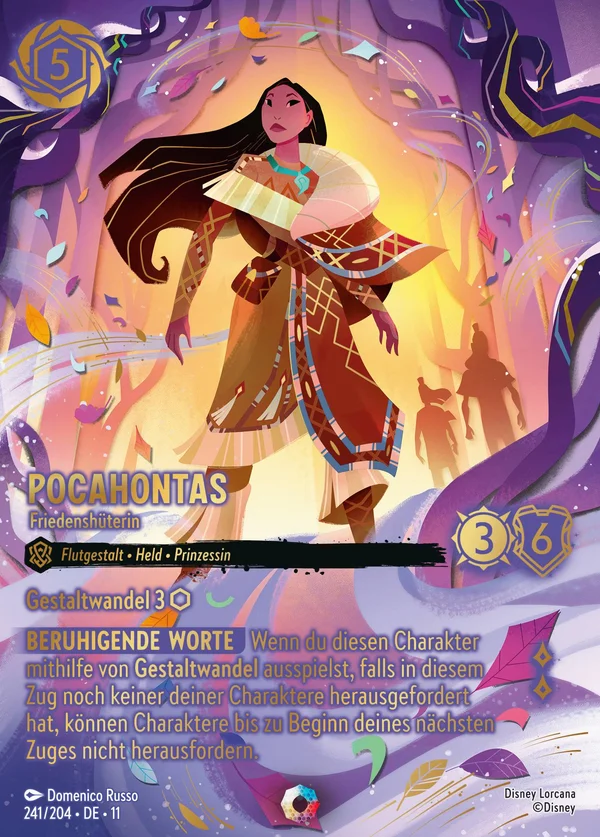 Pocahontas - Friedenshüterin — Disney Lorcana Charakter card from Winterspell