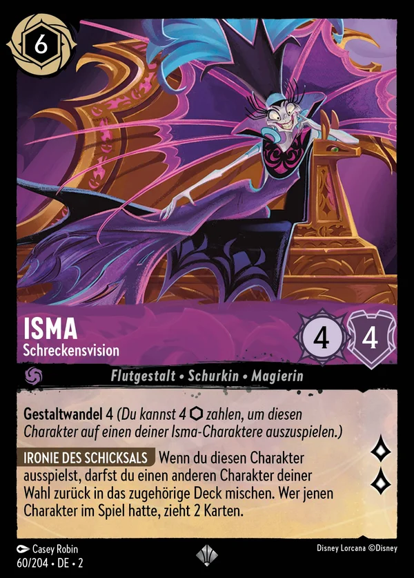 Isma - Schreckensvision — Disney Lorcana Charakter card from Rise of the Floodborn