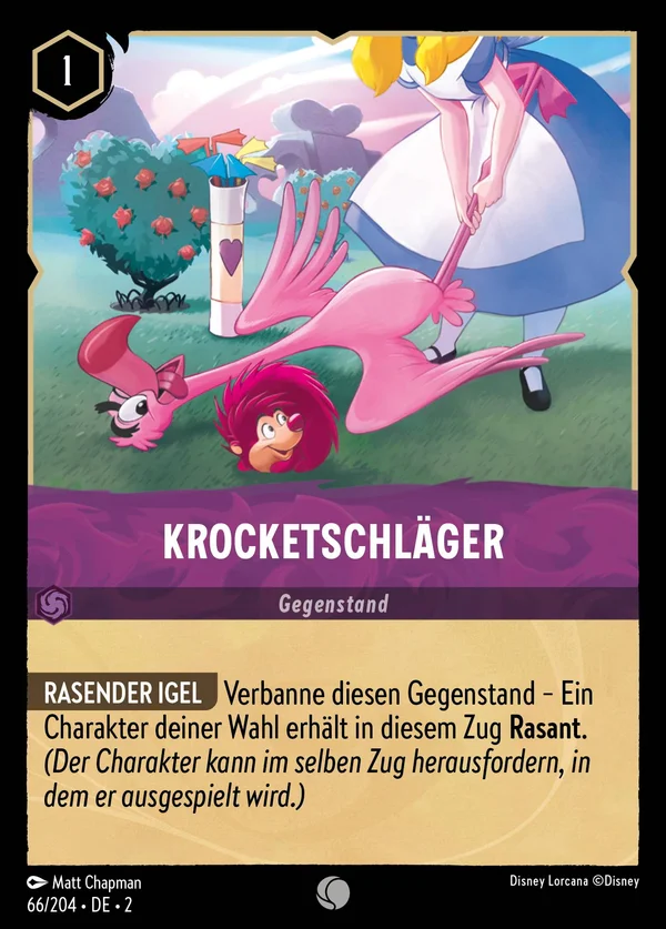 Krocketschläger — Disney Lorcana Gegenstand card from Rise of the Floodborn