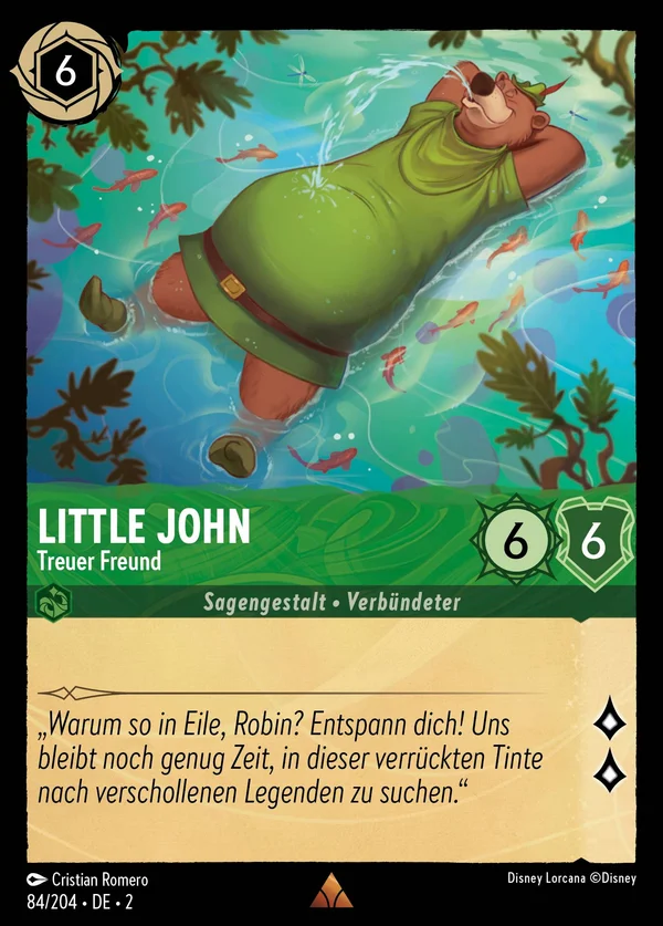 Little John - Treuer Freund — Disney Lorcana Charakter card from Rise of the Floodborn