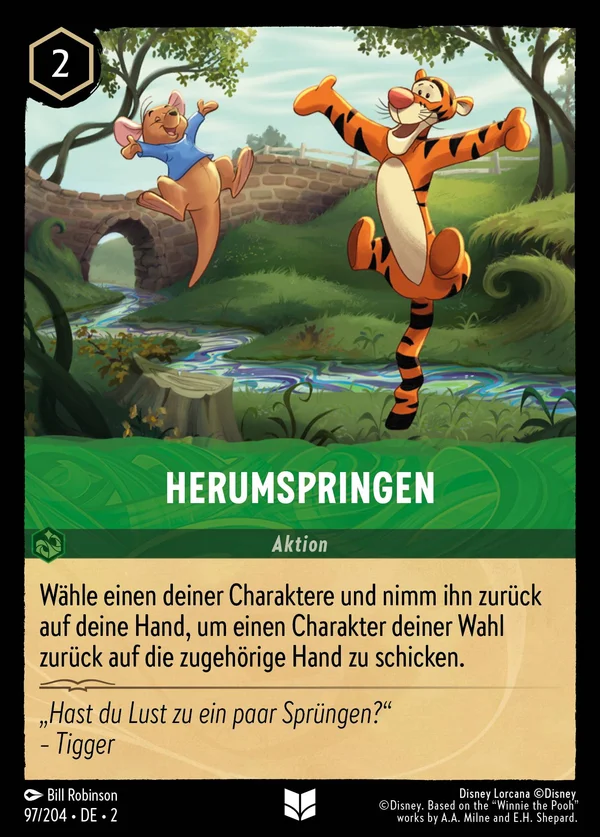 Herumspringen — Disney Lorcana Aktion card from Rise of the Floodborn