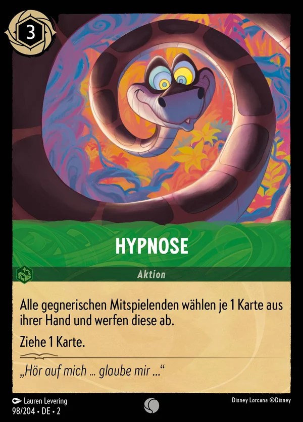 Hypnose — Disney Lorcana Aktion card from Rise of the Floodborn