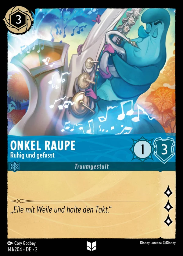 Onkel Raupe - Ruhig und gefasst — Disney Lorcana Charakter card from Rise of the Floodborn