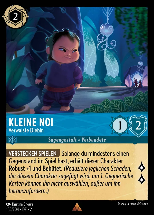 Kleine Noi - Verwaiste Diebin — Disney Lorcana Charakter card from Rise of the Floodborn