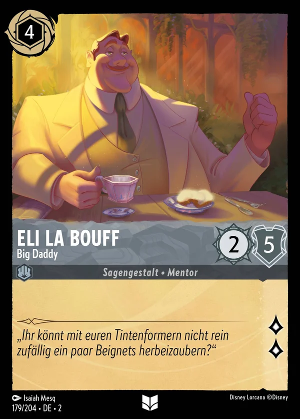 Eli La Bouff - Big Daddy — Disney Lorcana Charakter card from Rise of the Floodborn