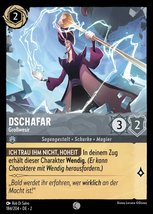 Dschafar - Großwesir — Disney Lorcana Charakter card from Rise of the Floodborn