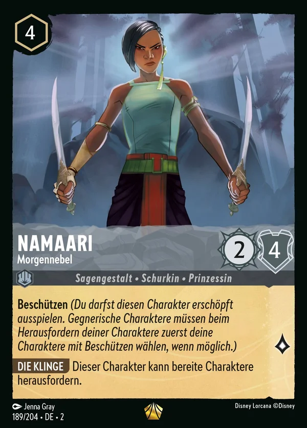 Namaari - Morgennebel — Disney Lorcana Charakter card from Rise of the Floodborn