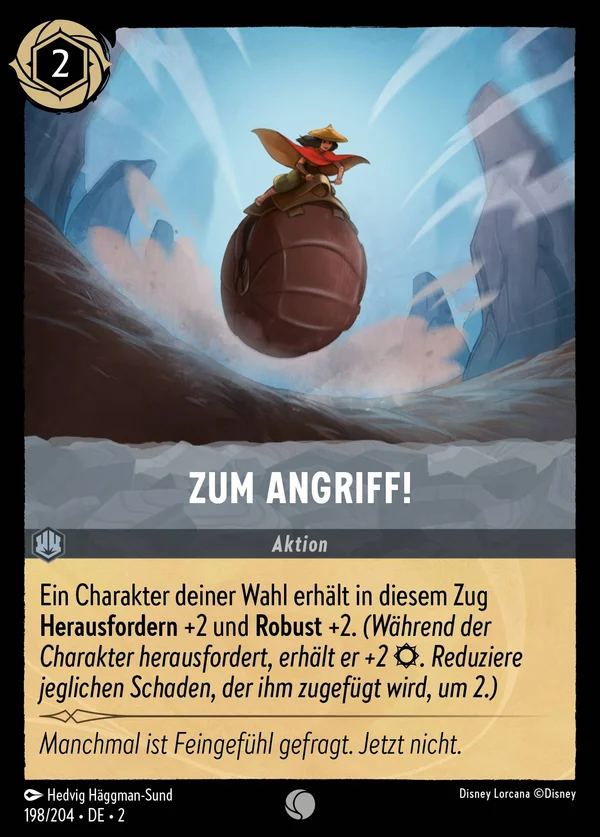 Zum Angriff! — Disney Lorcana Aktion card from Rise of the Floodborn