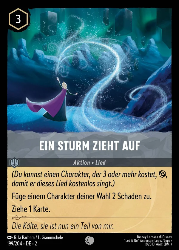 Ein Sturm zieht auf — Disney Lorcana Aktion card from Rise of the Floodborn