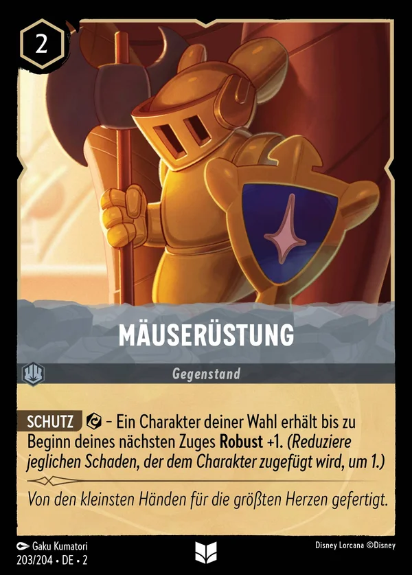 Mäuserüstung — Disney Lorcana Gegenstand card from Rise of the Floodborn
