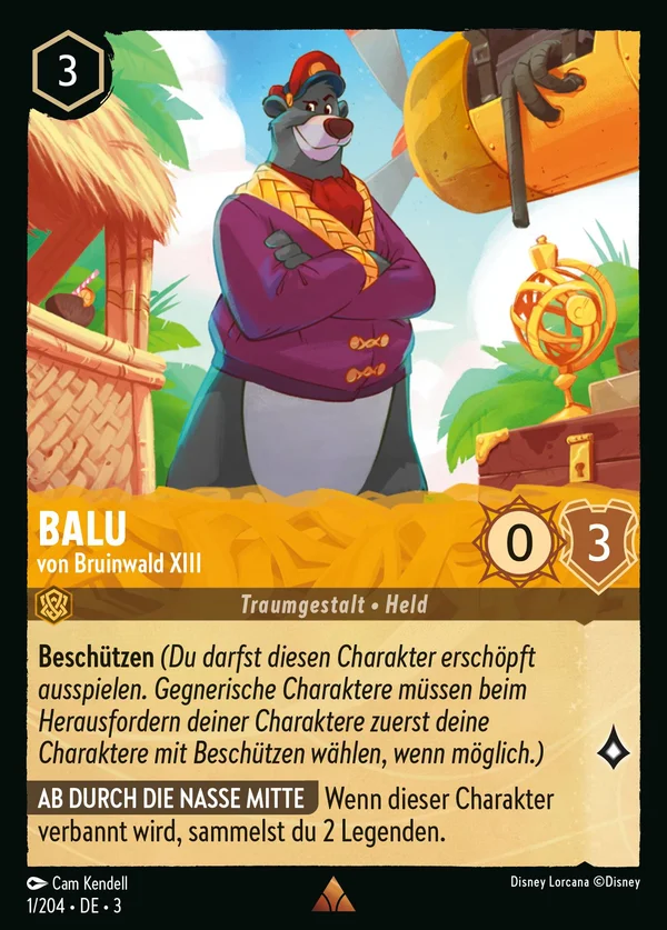 Balu - von Bruinwald XIII — Disney Lorcana Charakter card from Into the Inklands