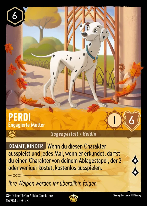Perdi - Engagierte Mutter — Disney Lorcana Charakter card from Into the Inklands