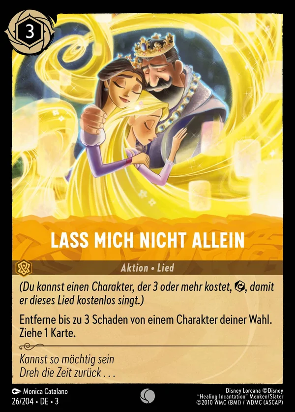 Lass mich nicht allein — Disney Lorcana Aktion card from Into the Inklands