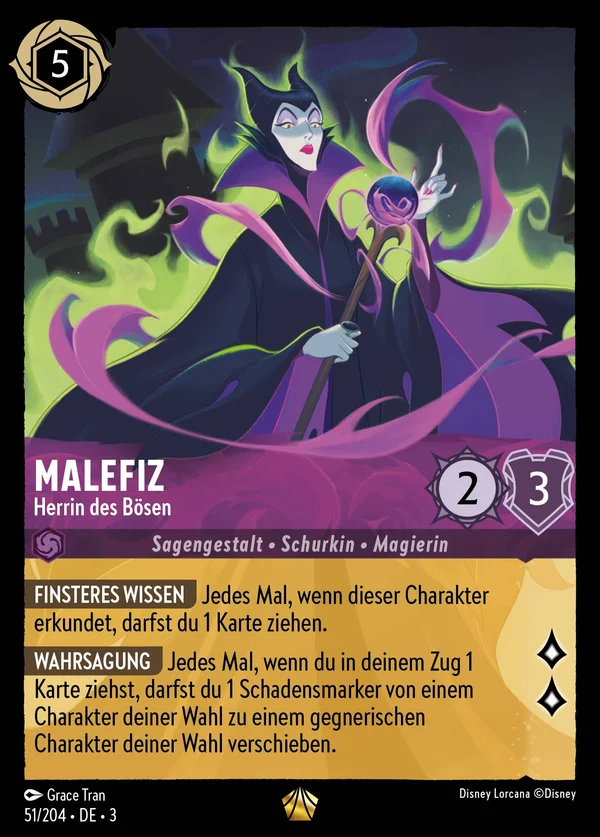 Malefiz - Herrin des Bösen — Disney Lorcana Charakter card from Into the Inklands