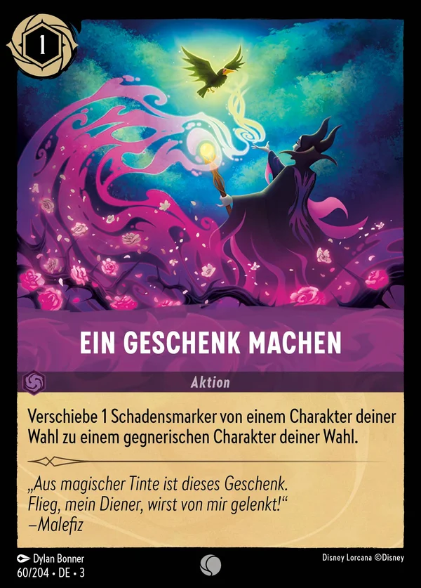 Ein Geschenk machen — Disney Lorcana Aktion card from Into the Inklands