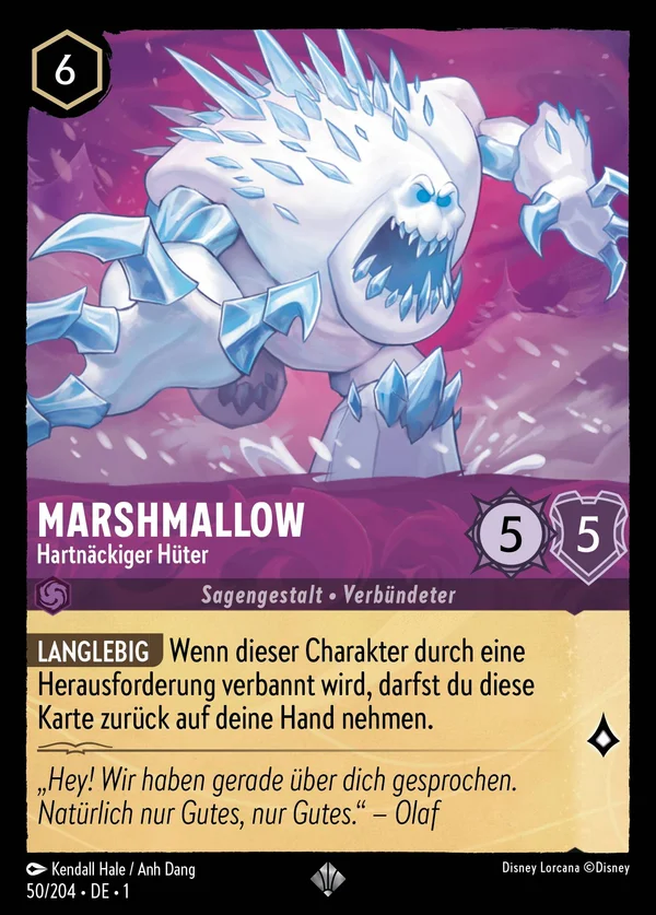 Marshmallow - Hartnäckiger Hüter — Disney Lorcana Charakter card from The First Chapter