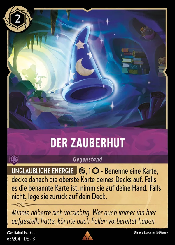 Der Zauberhut — Disney Lorcana Gegenstand card from Into the Inklands