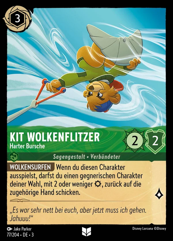 Kit Wolkenflitzer - Harter Bursche — Disney Lorcana Charakter card from Into the Inklands
