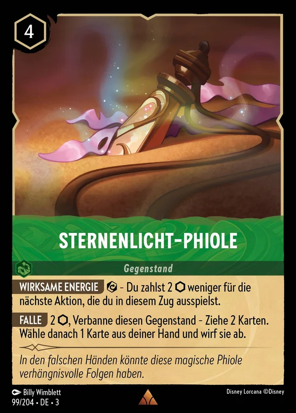 Sternenlicht-Phiole — Disney Lorcana Gegenstand card from Into the Inklands
