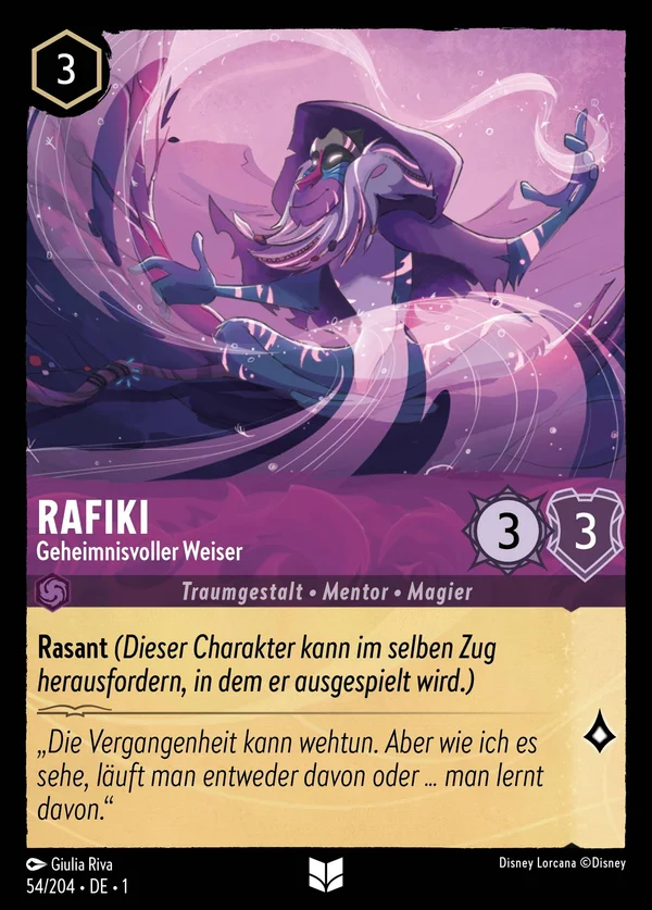 Rafiki - Geheimnisvoller Weiser — Disney Lorcana Charakter card from The First Chapter