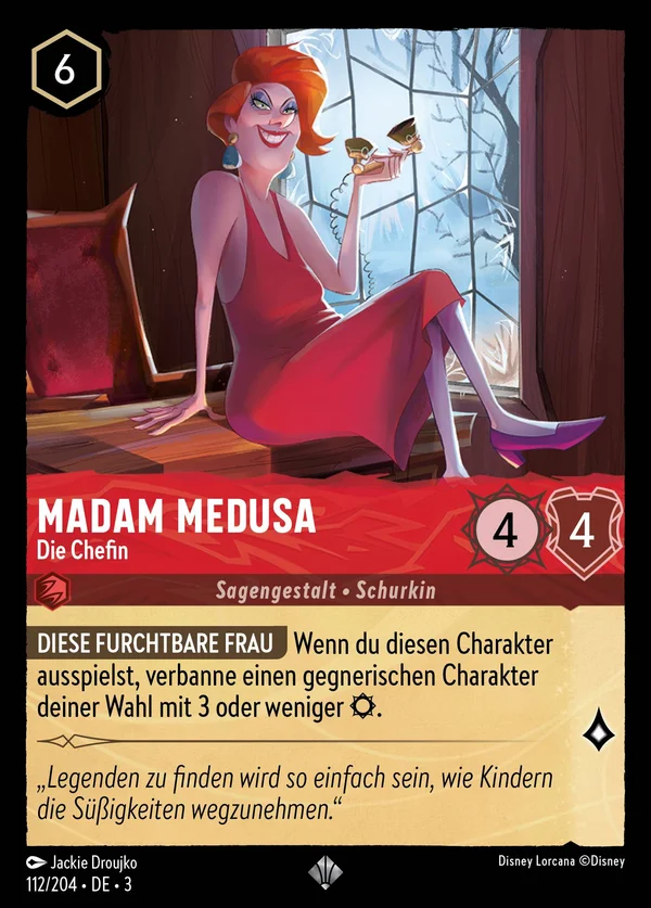 Madam Medusa - Die Chefin — Disney Lorcana Charakter card from Into the Inklands