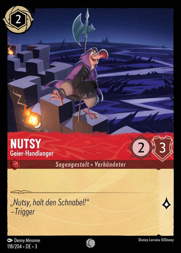 Nutsy - Geier-Handlanger — Disney Lorcana Charakter card from Into the Inklands