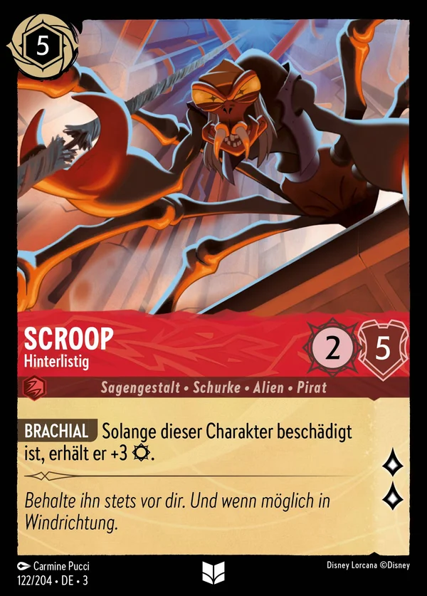 Scroop - Hinterlistig — Disney Lorcana Charakter card from Into the Inklands